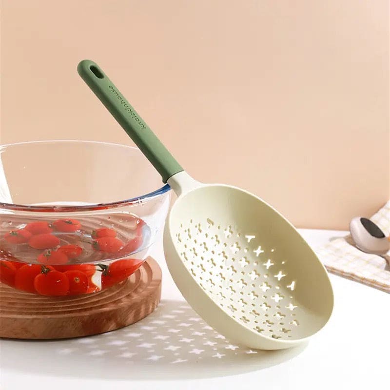 Hollow Soup Spoon, Large Leaky Spoon Filter, Silicone Portable Straining Noodle Spoon, Household Dumpling Filtering Drain Scoop, Heat Resistant Boiled Noodles Leaky Net Cooking Utensils Tool, Simple Scoop Baking Filtering Handle Spoon Hollow Soup Spoon, Large Leaky Spoon Filter, Silicone Portable Straining Noodle Spoon, Household Dumpling Filtering Drain Scoop, Heat Resistant Boiled Noodles Leaky Net Cooking Utensils Tool, Simple Scoop Baking Filtering Handle Spoon